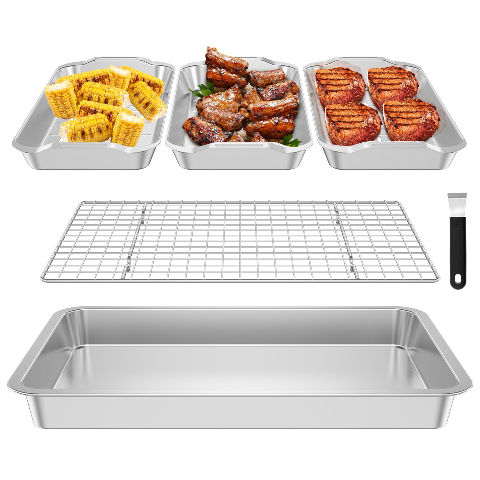 Grill Basket Set, 6 Pack 16.5