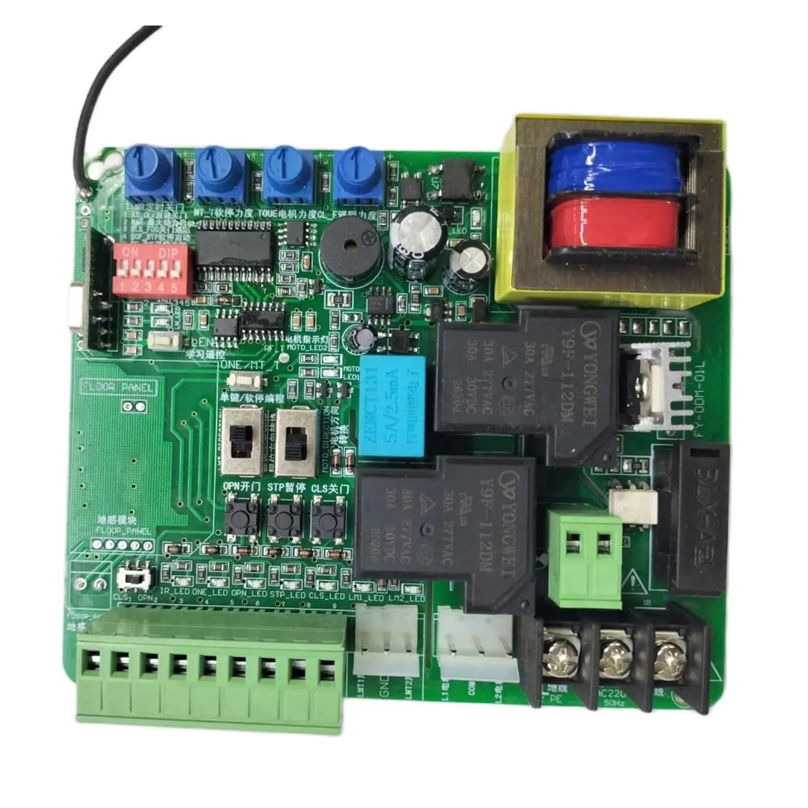Panel sterowania przesuwnych drzwi garażowych Magnetyczny wyłącznik krańcowy sprężynowy Dostępny z funkcją opóźnienia 220 V AC(220V board 6remote)