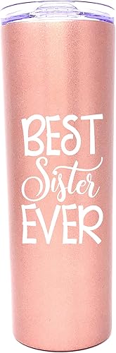 Regalos para la mejor hermana, vaso de café para hermana, gran regalo de taza de viaje para hermanas de parte de hermana, hermano para Navidad,