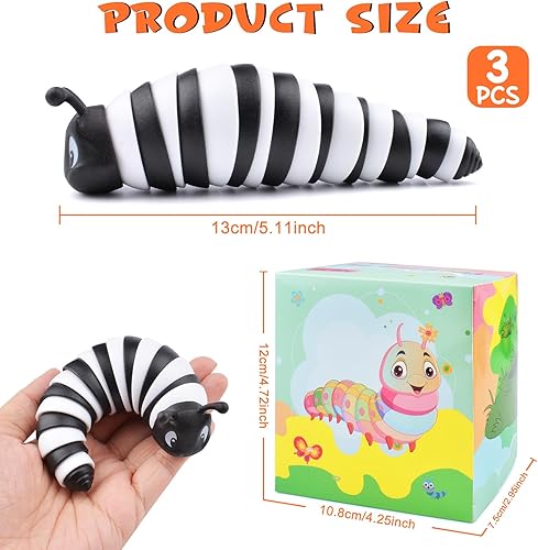 Miniatura 3 de Vilalatfan Juguetes sensoriales para ansiedad de babosas, juguete sensorial para adultos y niños, recuerdos de fiesta, 3 piezas de juguetes