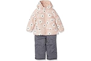 Baby Girls Water-Resistant Snowsuit Set: Stay Warm and Playful in Wintery Adventures
