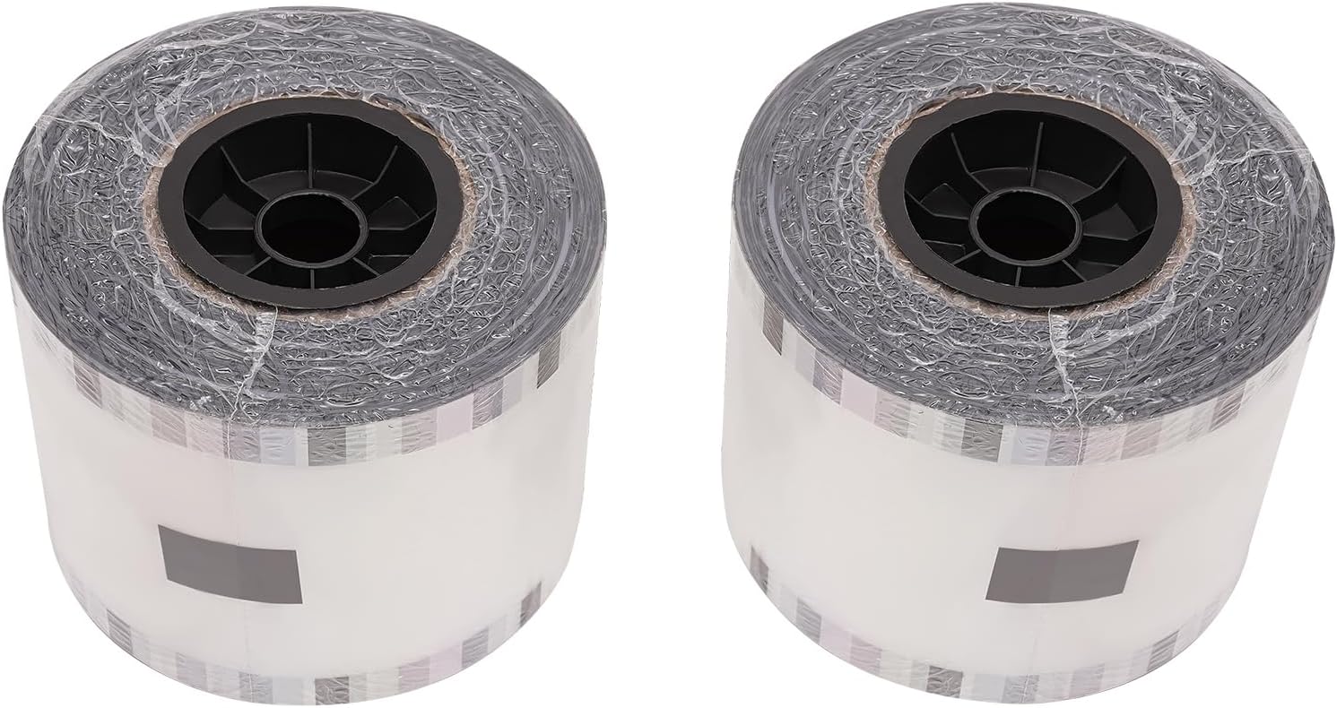 2 Rolls Clear Cup Sealer Film Roll,Tea Cup Sealing Film 90-95mm 6000 Cups,Tea Lid Sealing Film,fit Milk Tea Shop/Dessert Shop/Fast Food Shop,Easy to Carry