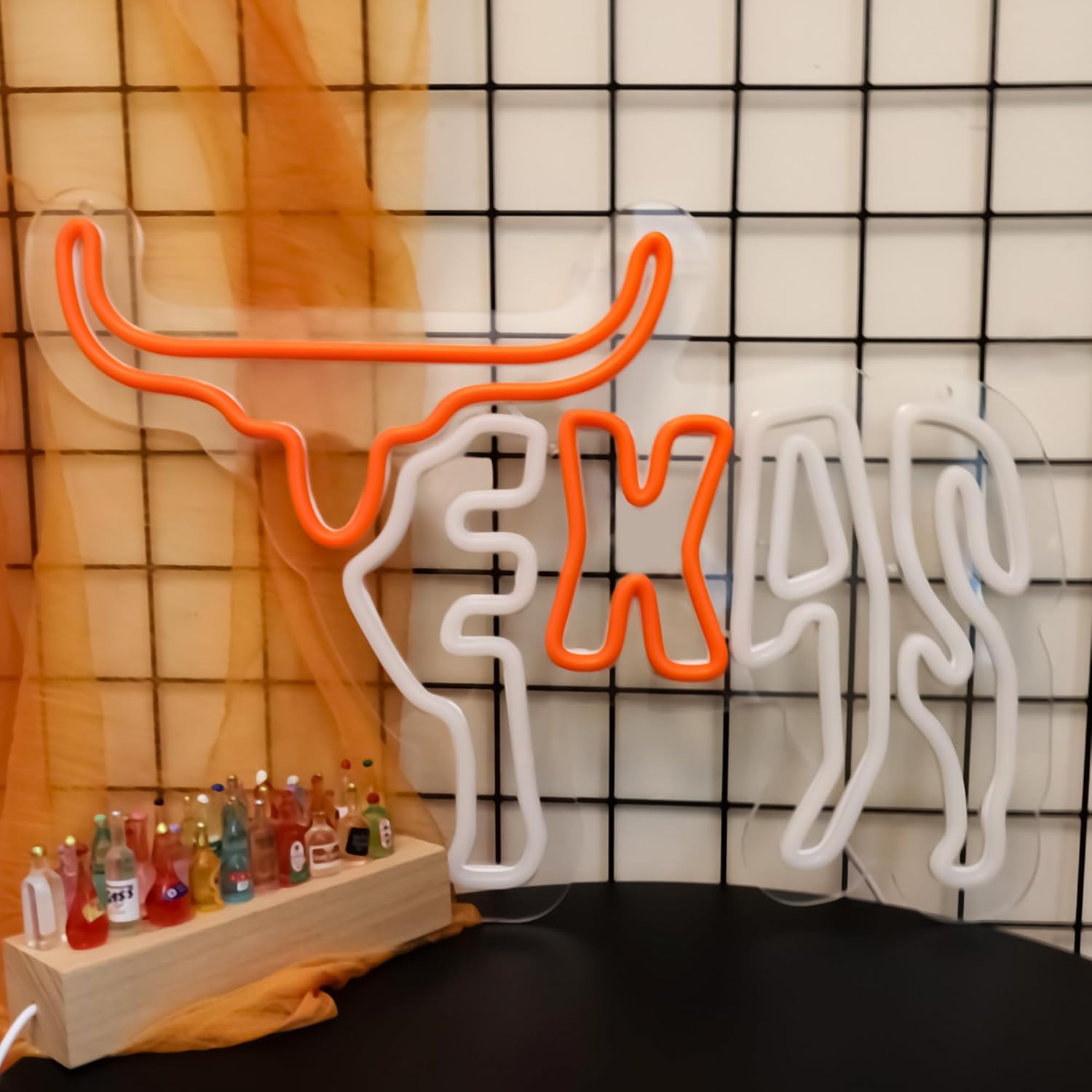 Texas Longhorn Neon Sign Texas LED Longhorn Wall Decor, perfect for indoor parties and Texas themed home decor