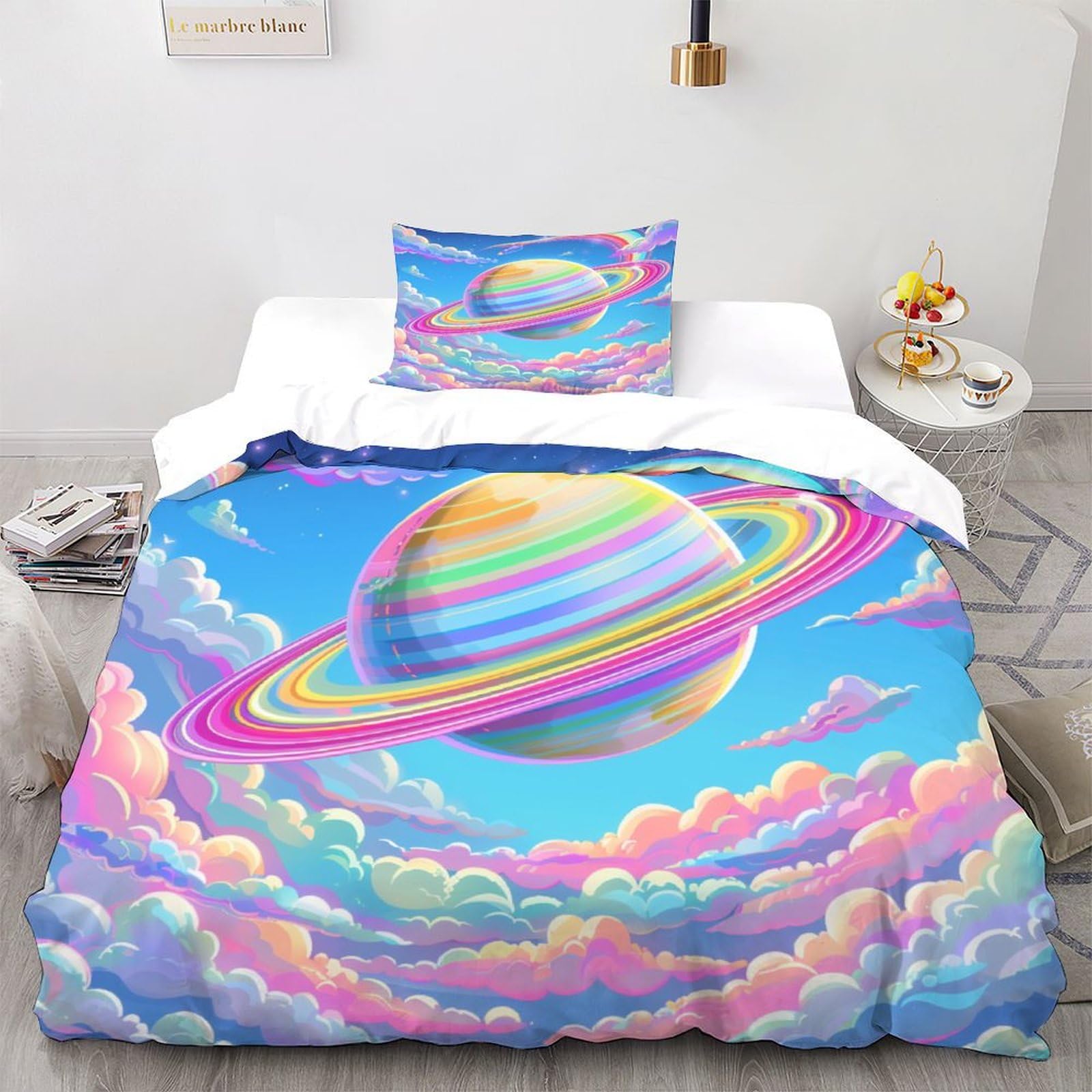 Housses de couettes militaire 135x200 en microfibre douce anti-plis pour lit simple