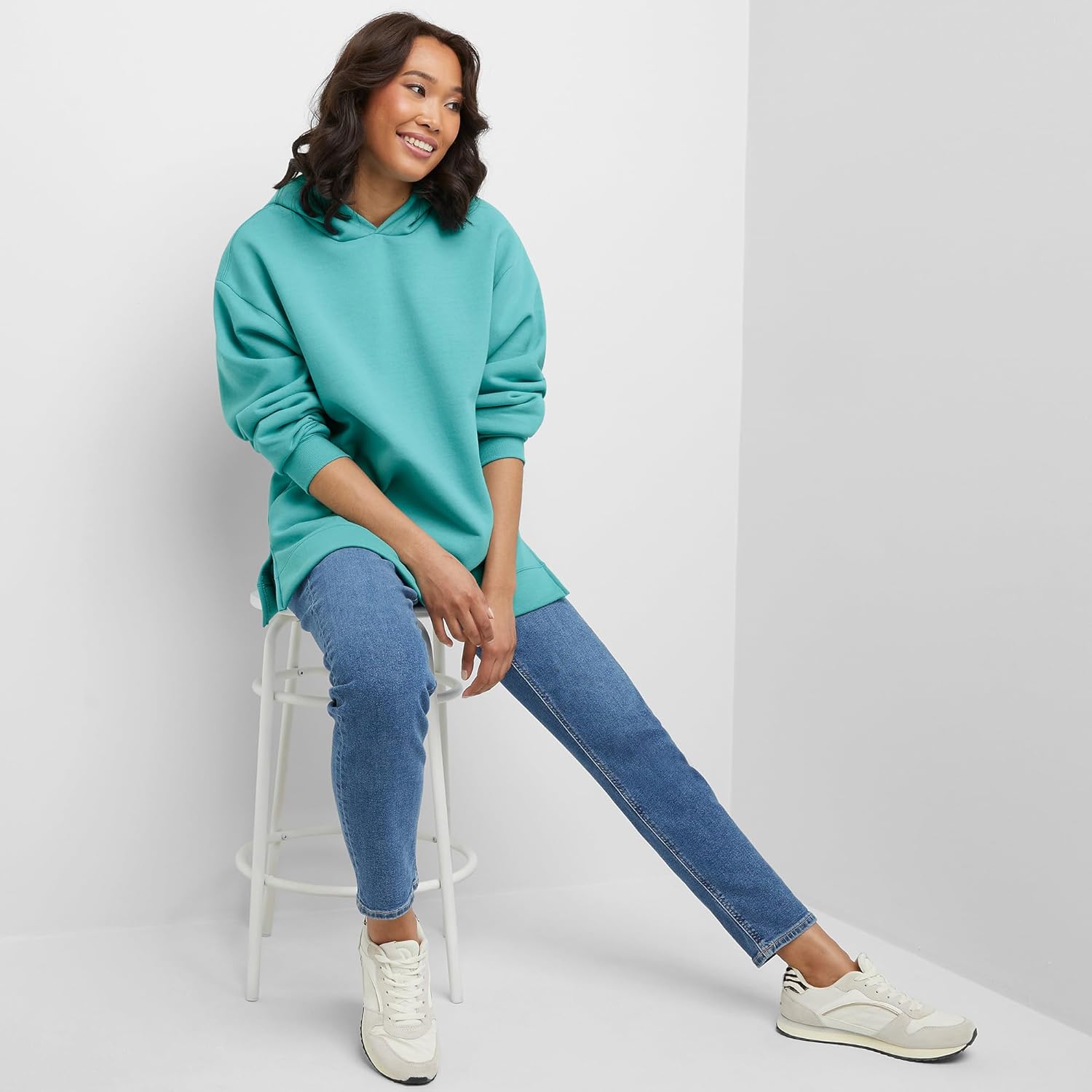 Hanes womens Ecosmart Fleece Hoodie, Midweight Sweatshirt for Women, Kanga Pocket - Image 3