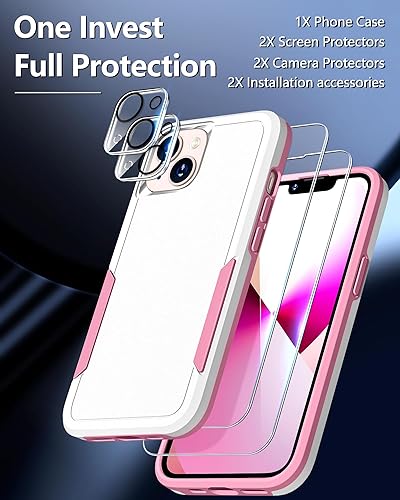 Miniatura 2 de NINDOO Funda diseñada para iPhone 13 Mini parte trasera dura protectora a prueba de golpes prueba de caídas de grado militar a prueba de polvo y