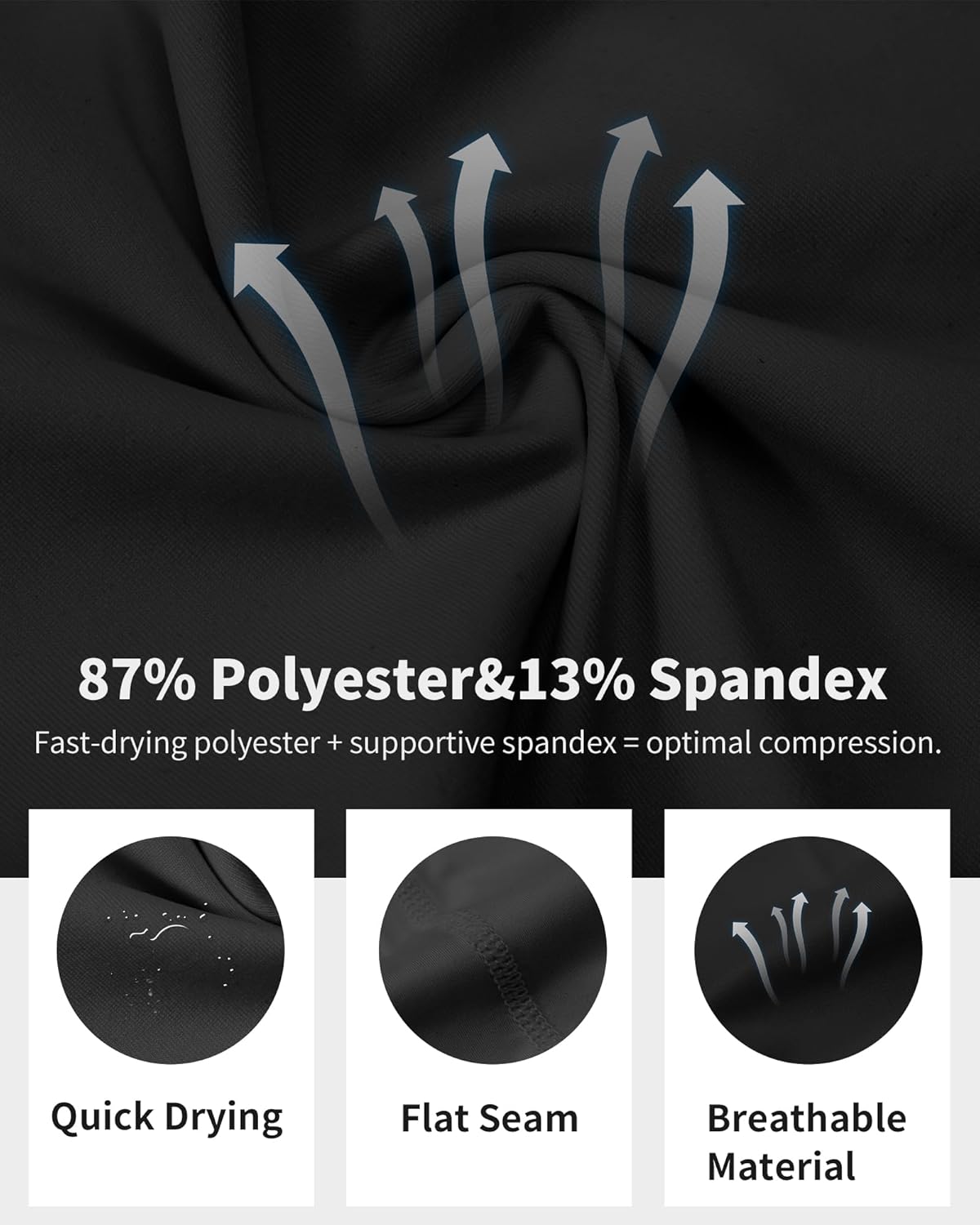 Mens Compression Pants Running Leggings Workout Athletic Tights Cool Dry Base Layer for Basketball Cycling Yoga - Image 8