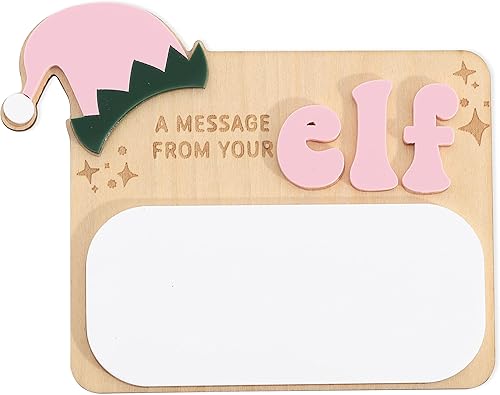Miniatura 1 de Message from Your Elf - Pizarra reutilizable de borrado en seco para Navidad, decoración de mesa del hogar, letrero de elfos de Navidad, mensaje de