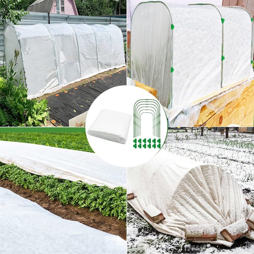 Kit di protezione antigelo per piante, modulare, copertura per serra, gelo, insetti, parasole resistente, set per piante da giardino