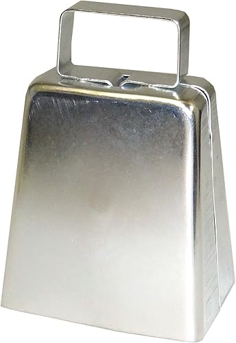 ACI Party y espíritu accesorios 236940metálico plata 3" cencerro Metal cencerro, color plateado metálico