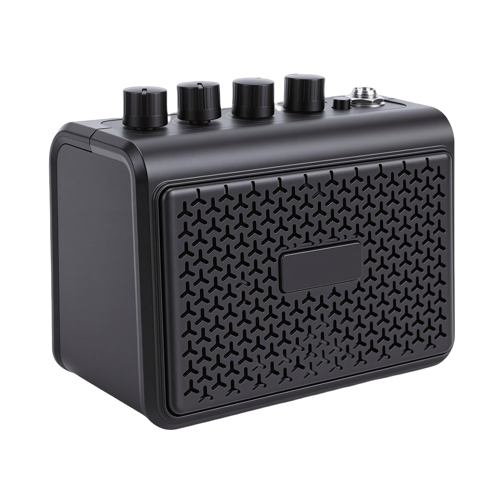10W Amplificatore per chitarra portatile Altoparlante BT Ingresso AUX 2 canali di distorsione puliti Jack per cuffie silenzioso ricaricabile Piccolo altoparlante per