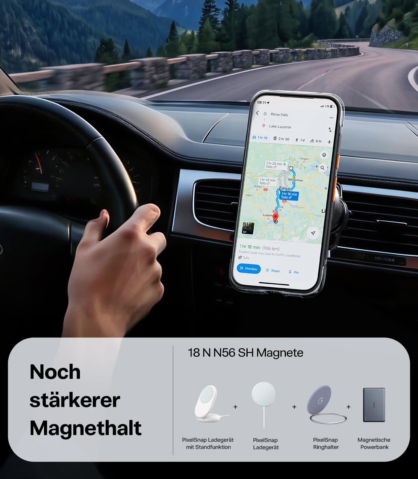 TORRAS Ostand Q3 Air für Google Pixel 11 Pro XL Schwarz