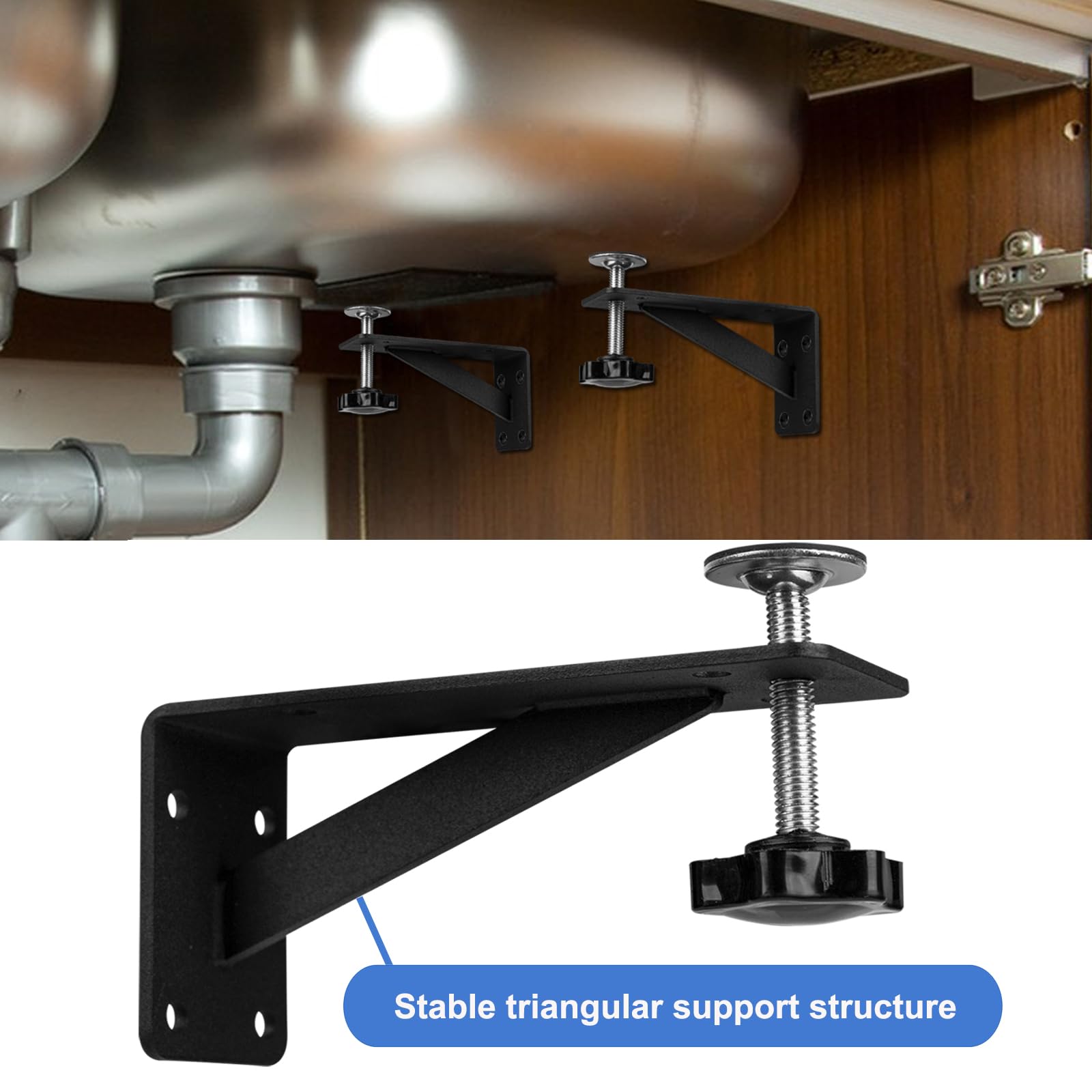 Undermount Kitchen Sink Upgrade Undermount Sink Brackets, Adjustable Undermount Sink Support Undermount Sink Clips Dishwasher Mounting Bracket