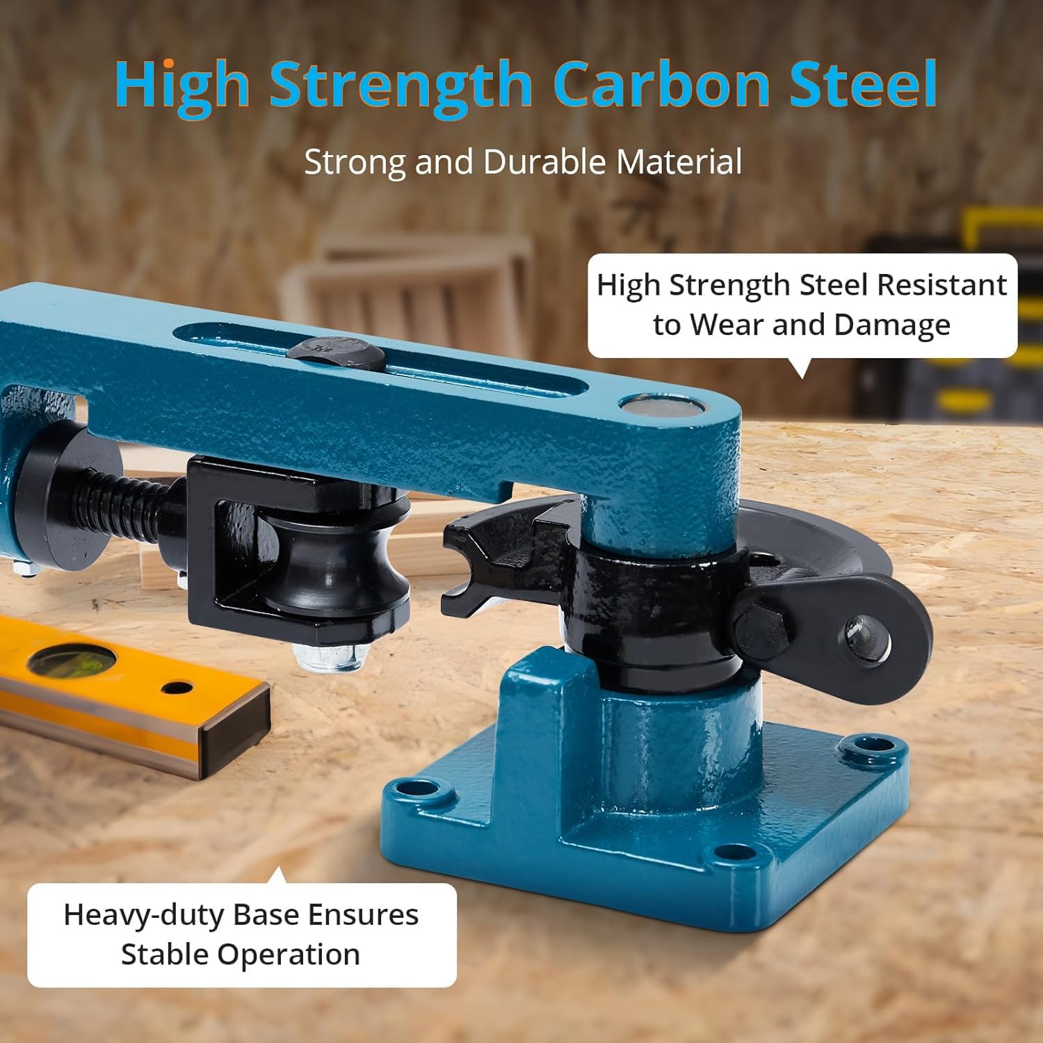 Garvee Pipe Bender, 3/8 in to 1 in Manual Pipe Tube Bender with Tubing Cutter and 7 Dies for Copper Steel Metal Tubing Benders Tool