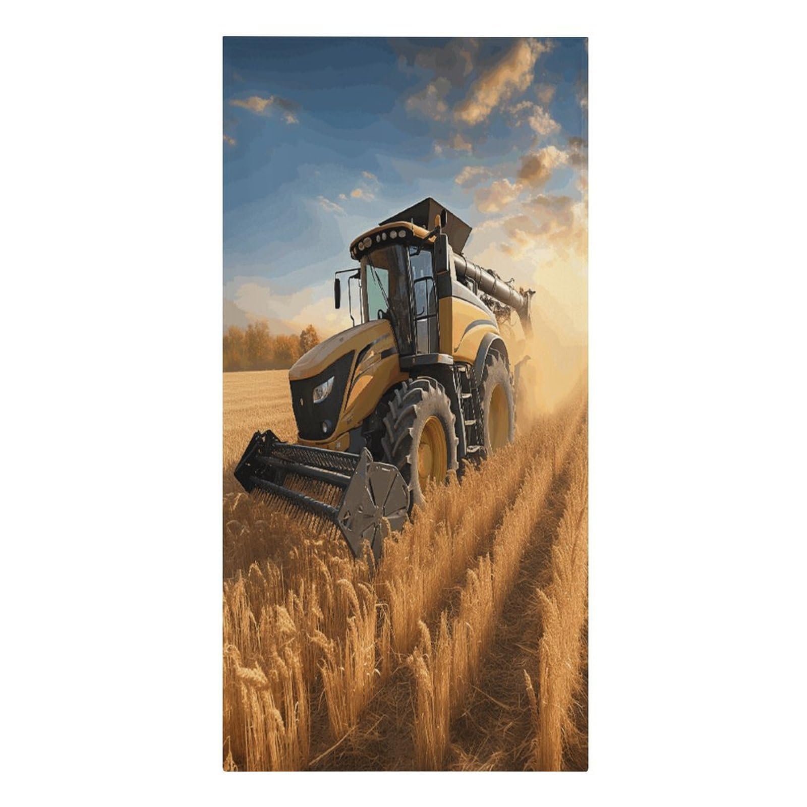 FekiLoot Farm Tractor Harvest Towels Lightweight Thin Beach Towel Classic Soft Large Pool Towel Highly Absorbent Sand Free Bath Towels Travel Blanket for Vacation Essentials Adult Gift 30" X 61"