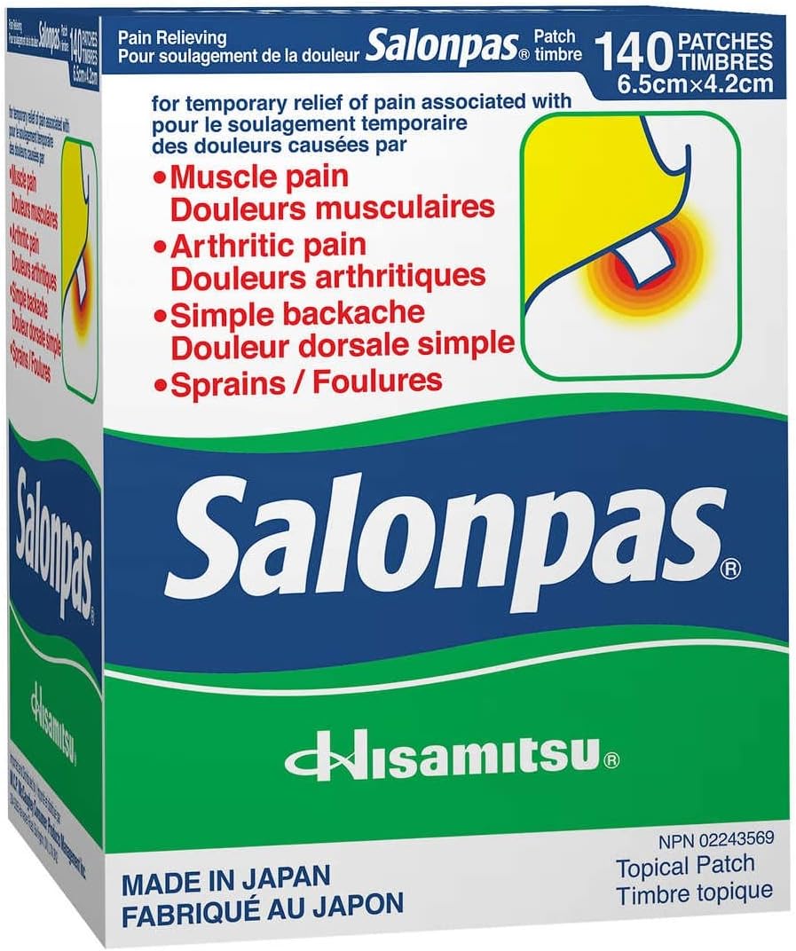 Salonpas Pain Relieving Patch, 140 Patches