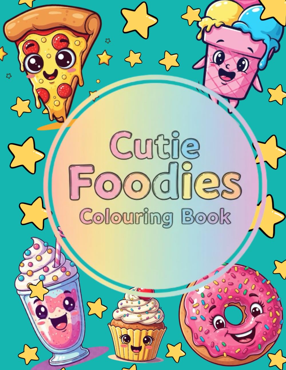 Cutie Foodies Colouring Book