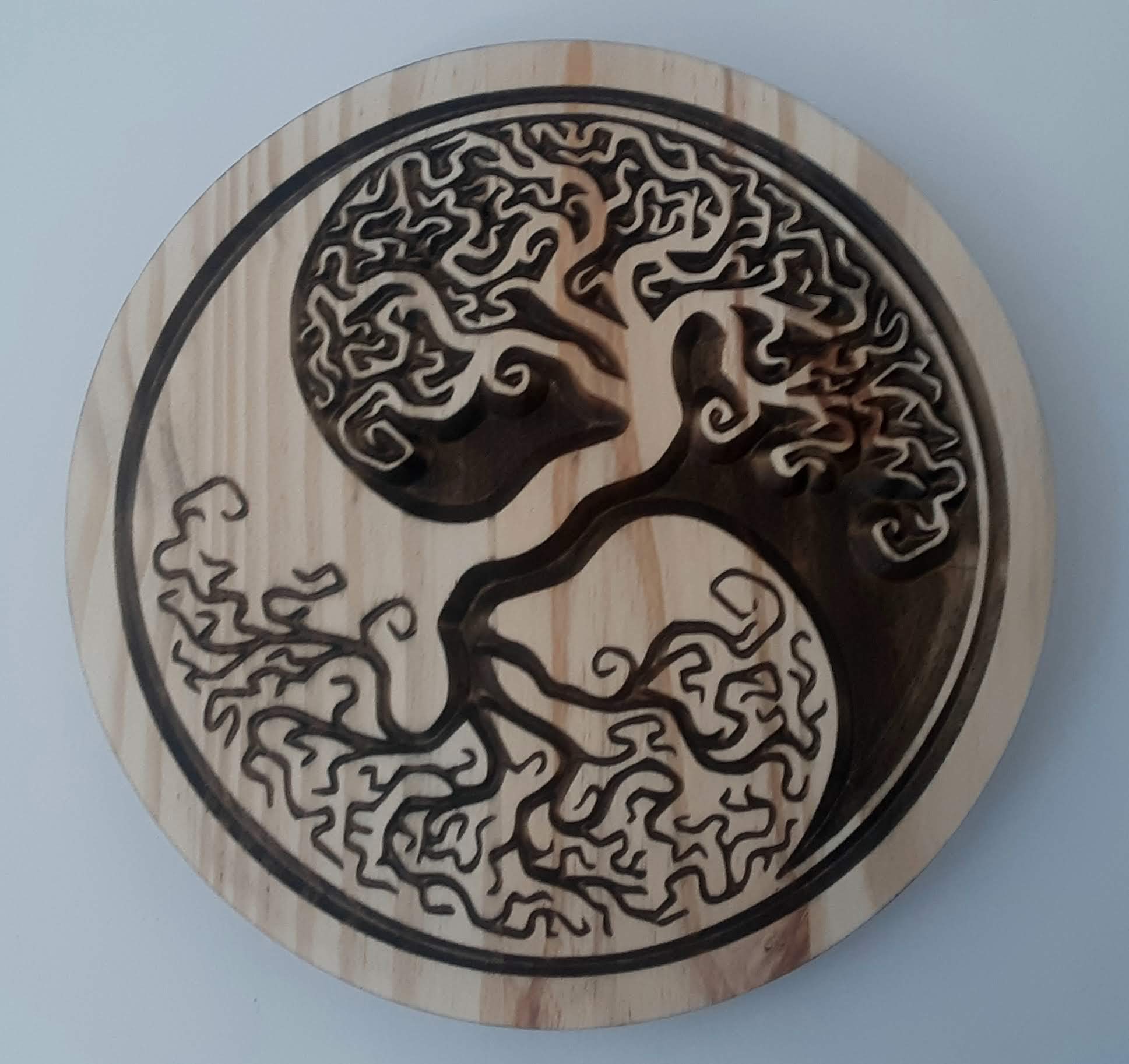 Buy Comfort Ave 9" Yin Yang, Tree of Life,Yin Yang Tree of Life, Wood