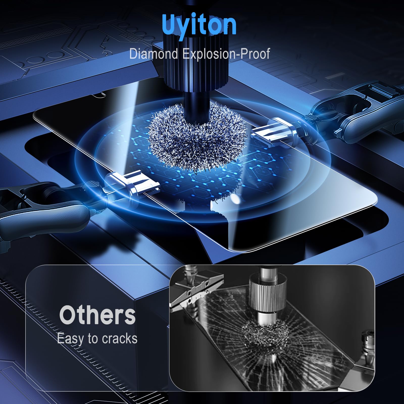 Uyiton Protector de pantalla de privacidad para Samsung Galaxy S24+ Plus