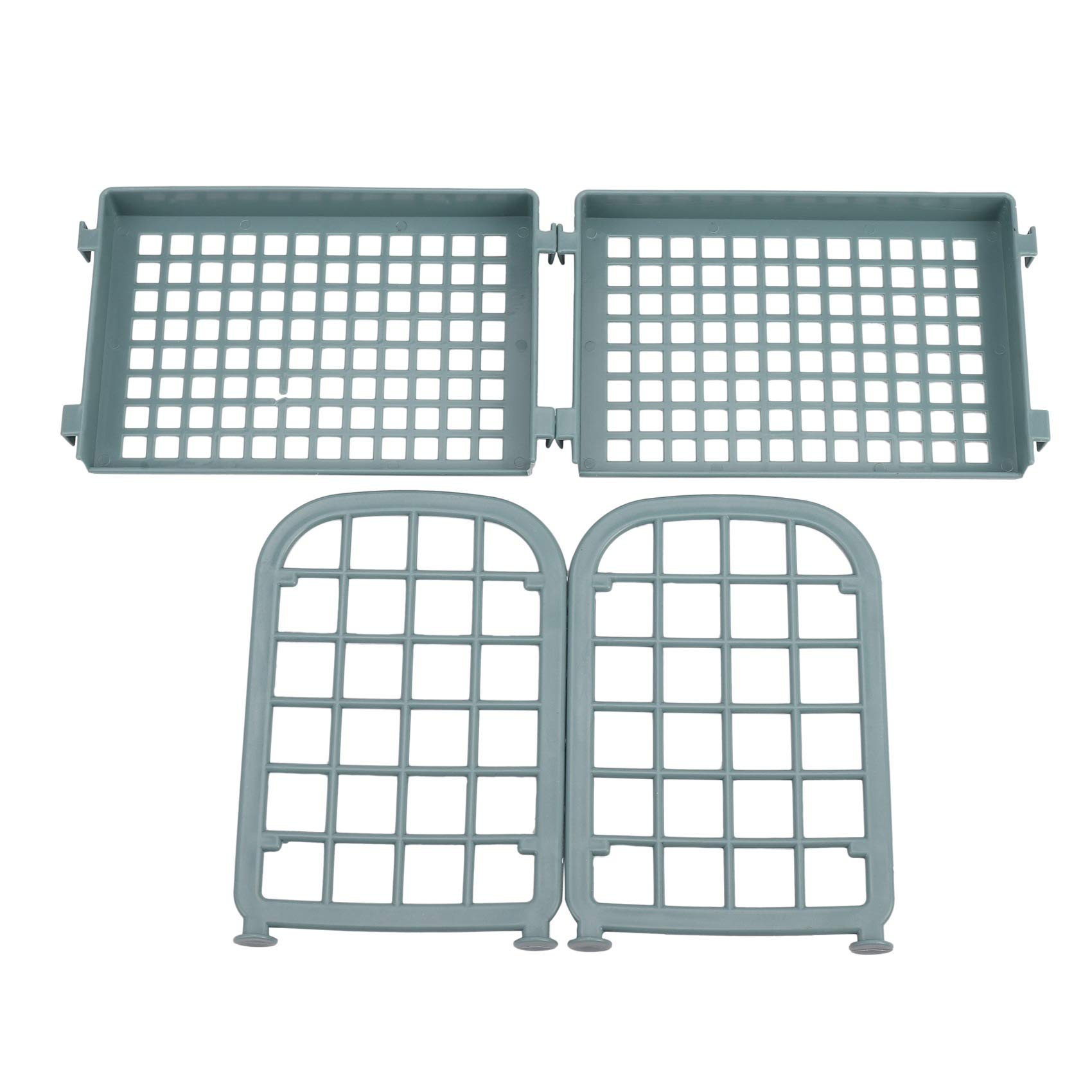 Scaffale portaoggetti in plastica a 2 ripiani blu nordico, versatile per cucina e bagno, scaffale compatto salvaspazio per la decorazione della casa e facile accesso
