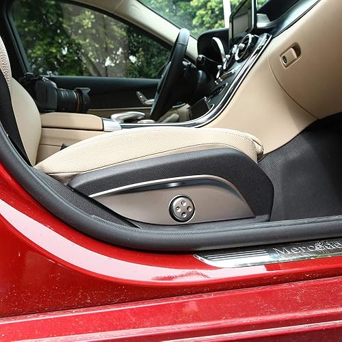 Miniatura 2 de YIWANG - Embellecedor de panel para interruptor de ajuste de asiento cromado ABS para Mercedes Benz GLCCLSEC Clase W205 W212 W213, 2