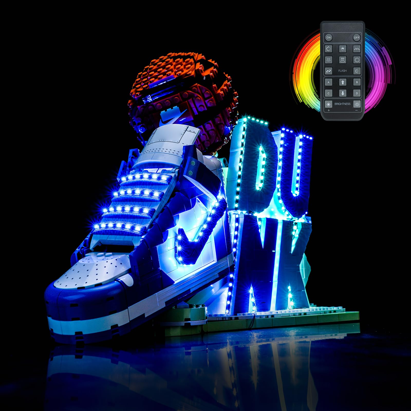 Kit luce telecomando compatibile con Lego Nike Dunk x L'EGO Set 43008  (senza modello), set di illuminazione a LED compatibile con Lego 43008 Nike  Dunk x Set giocattoli creativi : Amazon.it: Illuminazione