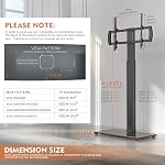 Universal TV Stand with Mount 80 Degree Swivel Height Adjustable and Tilt Function for 27 to 65 inch LCD, LED OLED TVs,HT1002B