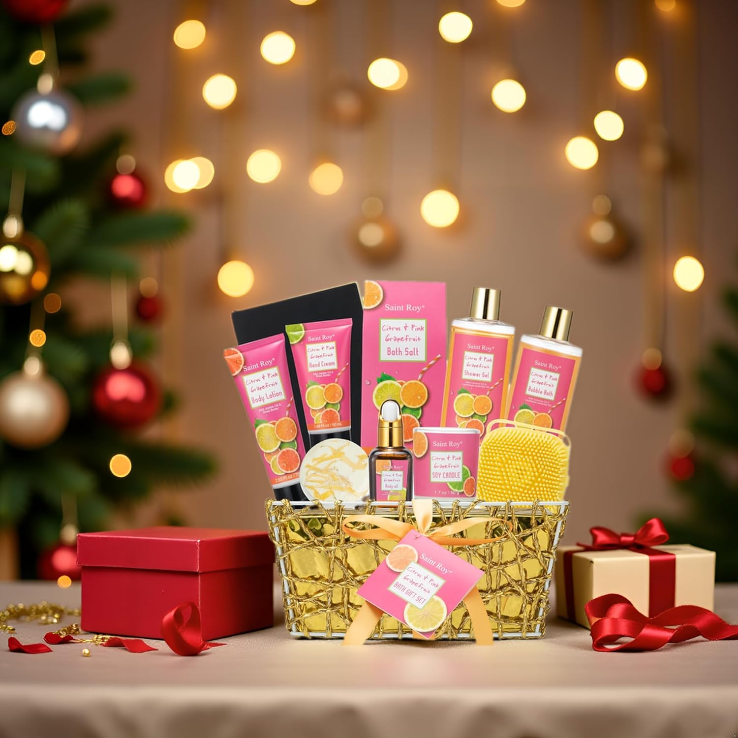 Saint Roy Cesta De Presente Para O Dia Das Mães, Cesta De Spa Com 11pç, Kit De Banho E Cuidados Com A Pele, Kit De Banho E Corpo, Presente Relaxante, Natal, Aniversário, Dia Dos… em promoção! Veja a oferta e mais achadinhos de Kits 6 Hoje é o melhor dia para comprar Saint Roy Cesta De Presente Para O Dia Das Mães, Cesta De Spa Com 11pç, Kit De Banho E Cuidados Com A Pele, Kit De Banho E Corpo, Presente Relaxante, Natal, Aniversário, Dia Dos… com aquele preço maroto! Promoção! Aproveite a oferta! 6