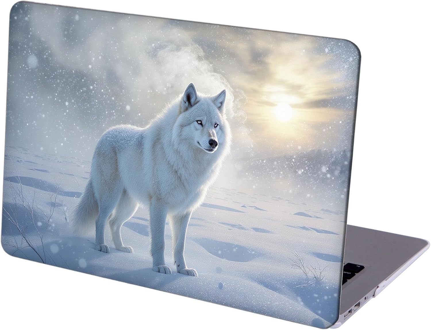 Compatible with MacBook Neo 13-inch, Hard Shell Case with Keyboard Cover and Screen Protector (A3404 A18 Pro chip, 2026 Release) - Wolf MC22104