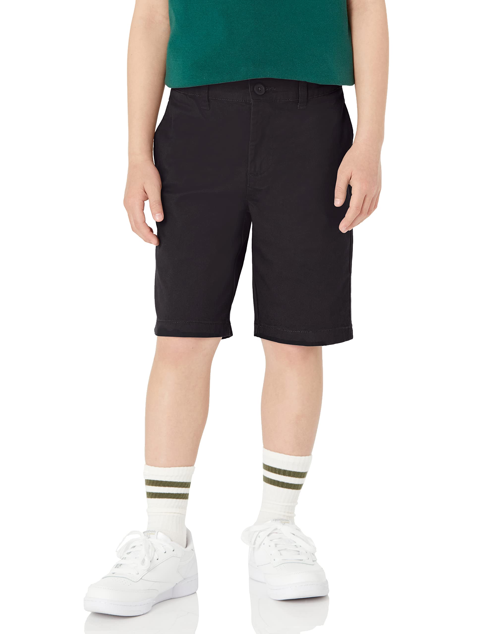 Amazon Essentials Jungen Gewebte Uniform-Shorts mit Flacher Vorderseite (knitterfrei)