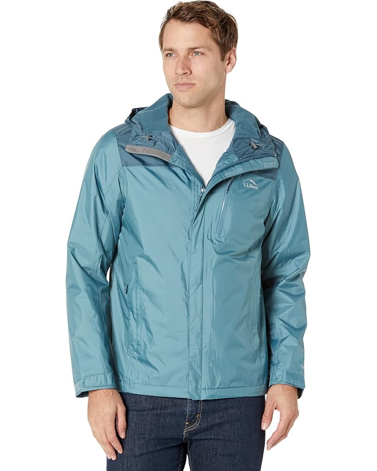 L.L.Bean Trail Model Rain Jacket FleeceLined ColorBlock