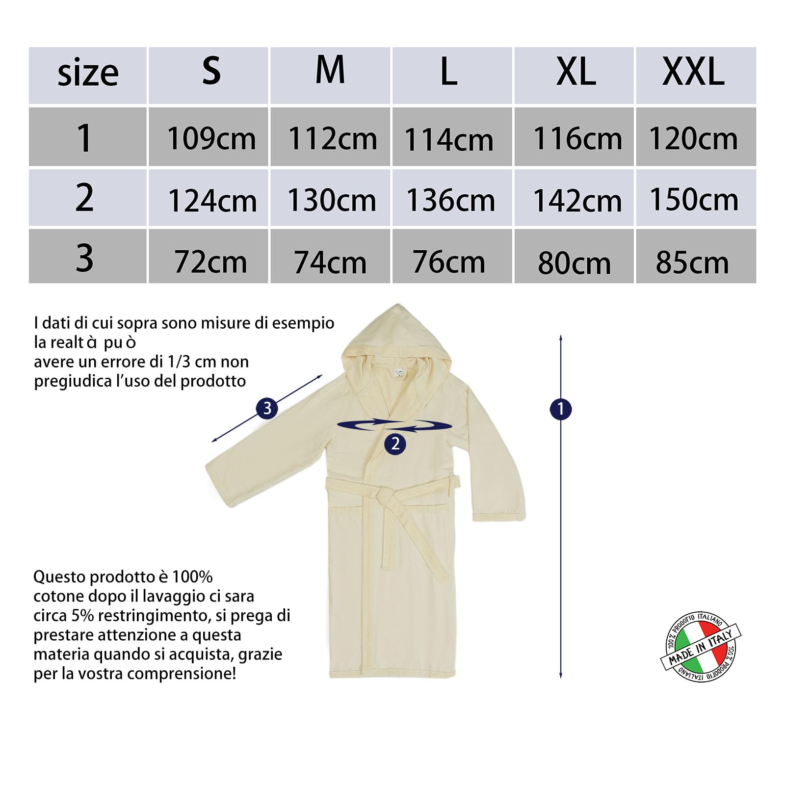 runico Accappatoio Donna Cappuccio - Design e Fabbricazione Italiana, 100% Cotone, Ultra Sottile, Super Assorbente, Anti-Pilling, con 2 Asciugamani Inclusi……
