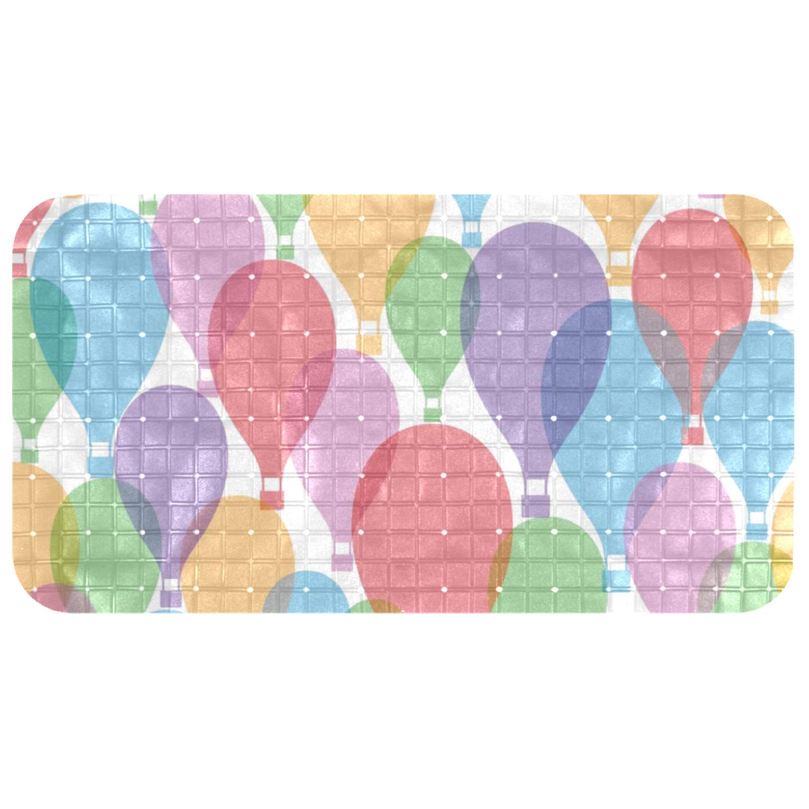 Alfombrilla para duchas de baño de 37,5 x 68,5 cm con base segura