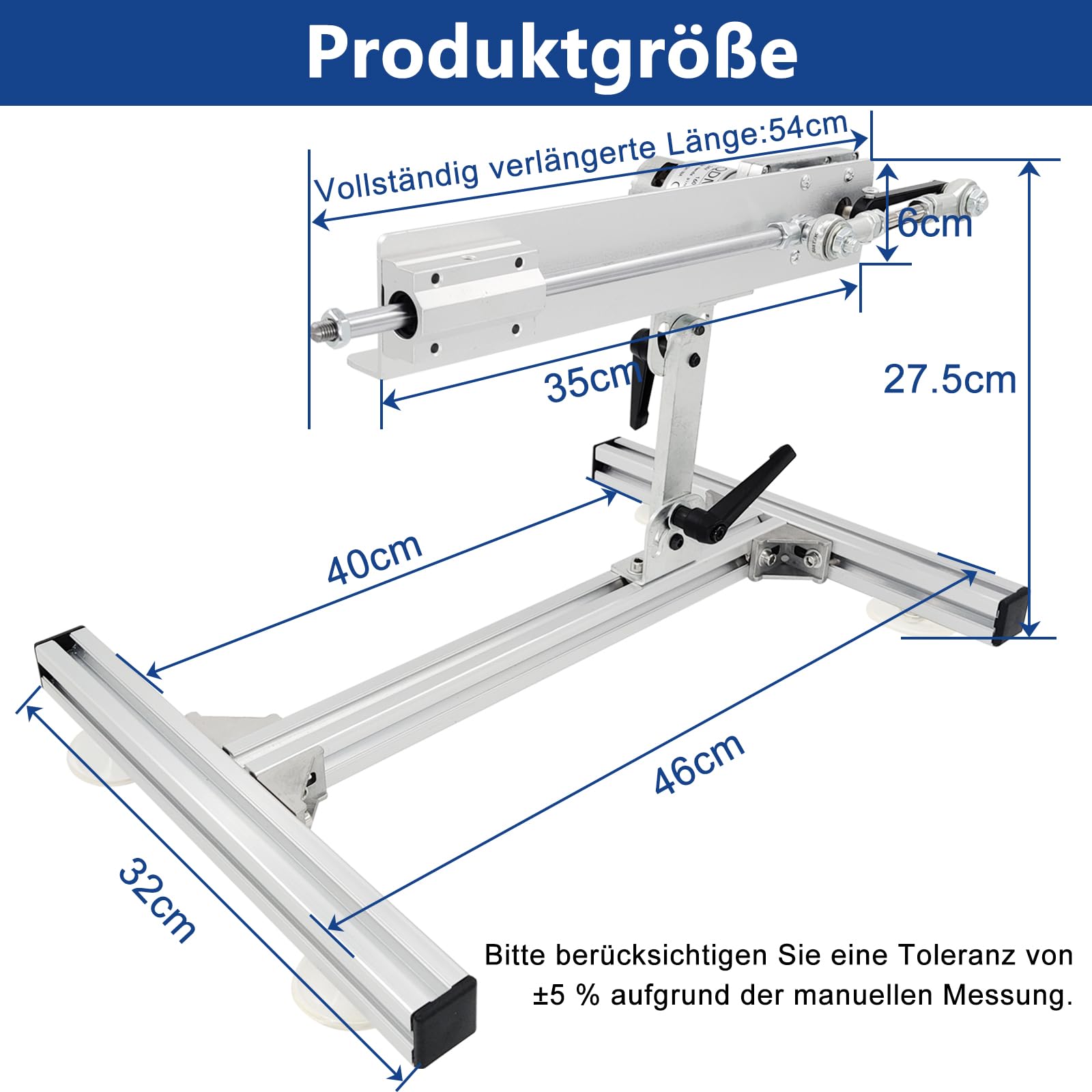 Linearaktuator Hubkolbenmotor DC 24V Hub 3-15cm 160rpm Maximaler Schub 13kg,mit Steckverbinder mit großem Ende,Saugnapf Adapter,Drehzahlregler, Fernbedienung, Ständer-Kit (24V150mm160rpm)