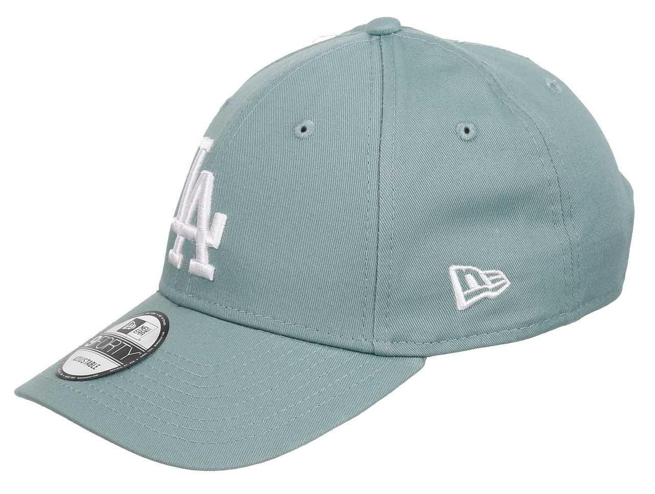 New Era Los Angeles Dodgers MLB League Essential Teal 9Forty Adjustable Cap - One-Size