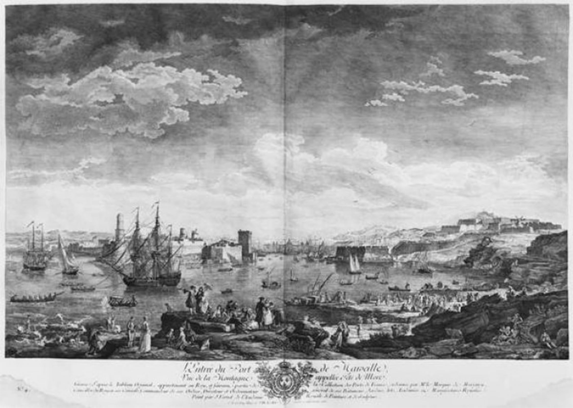 Artxlxxbn No Frame Famous Painting Art Wall Decor Abstract Art Picture Entrance To The Port Of Marseille By Claude Vernet Animal Pictures For Home Decor 60X90cm
