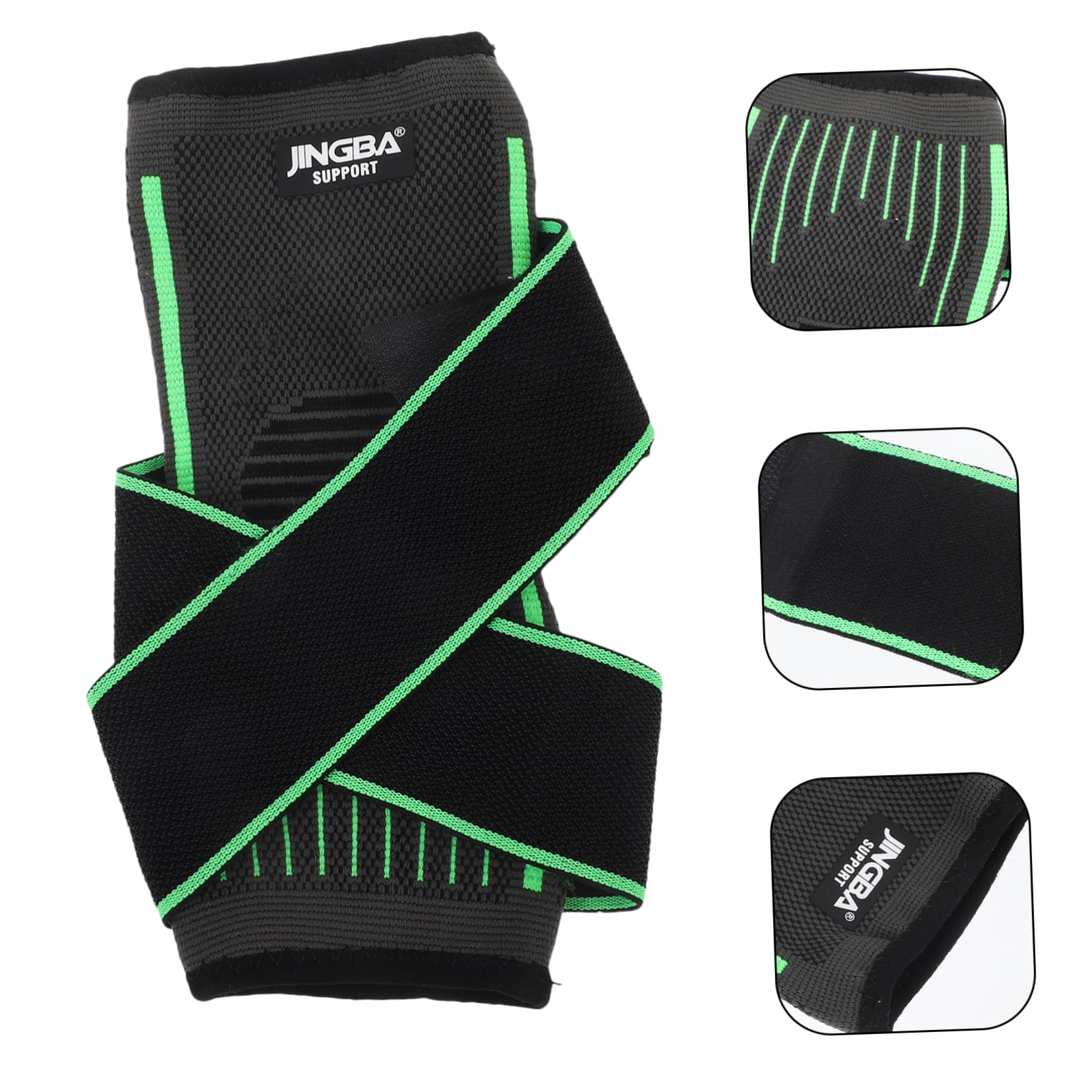 Baluue Athletic Ankle Protectors Ankle Stabilizer Compression Sleeve for Sports Green 2xl/3xl