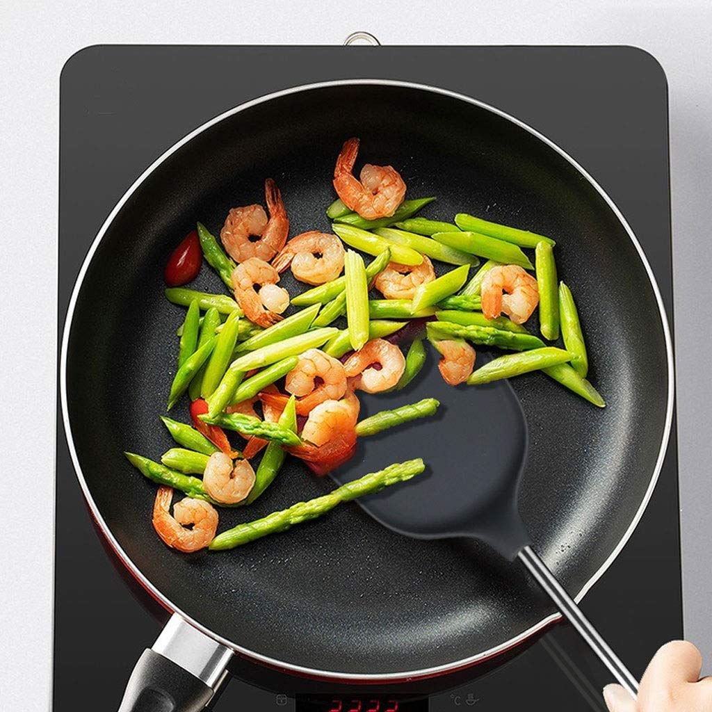 Set di Utensili da Cucina, Utensili da Cucina utili Utensili da Cucina Pala in Acciaio Inossidabile Padella in Silicone Padella Cucchiaio