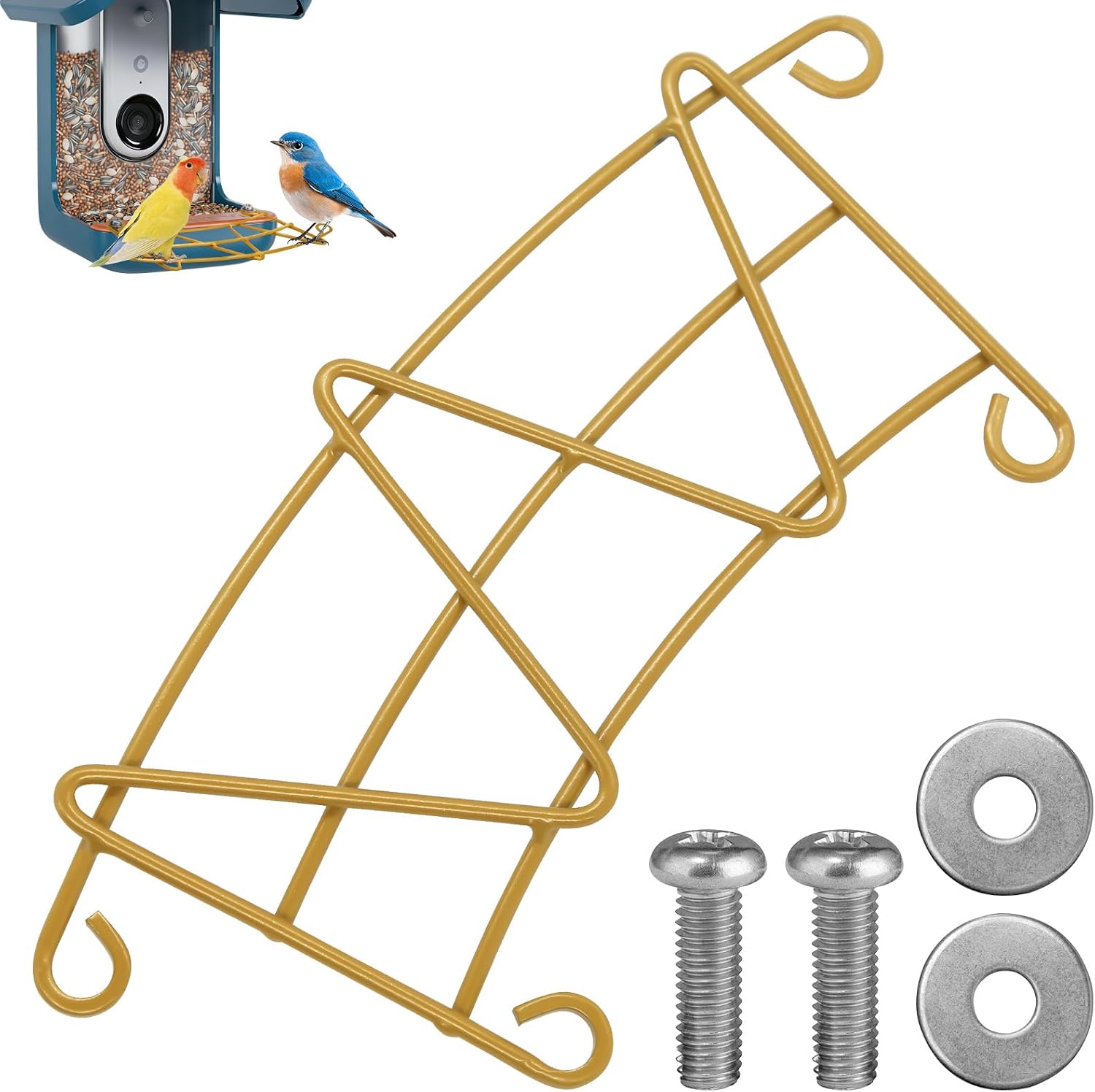 Perch Extender for Bird, Feeder Accessories, Replacement Parts for Bird Metal Material Stable Accessories Not Easily Damaged Easy to Install