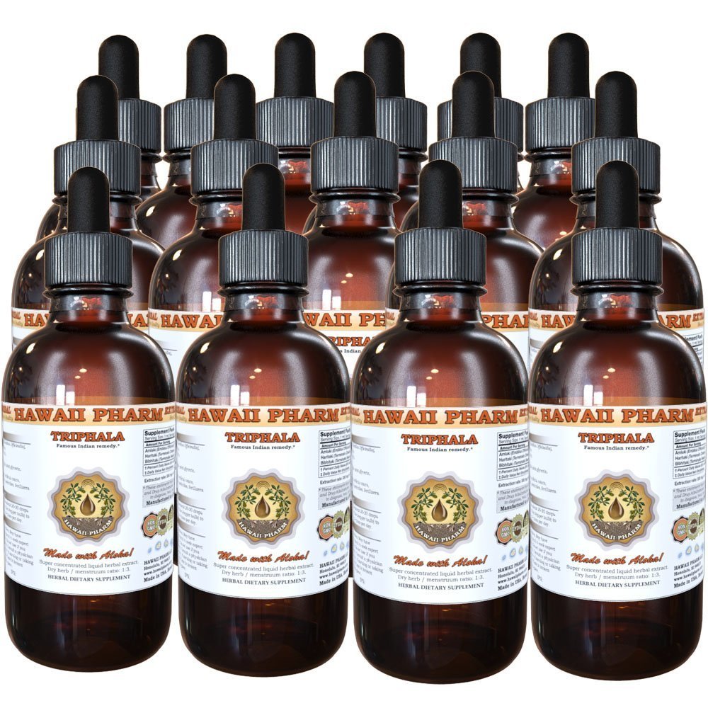 Triphala Liquid Extract Organic Triphala Blend Tincture Herbal Supplement 15x4 fl oz