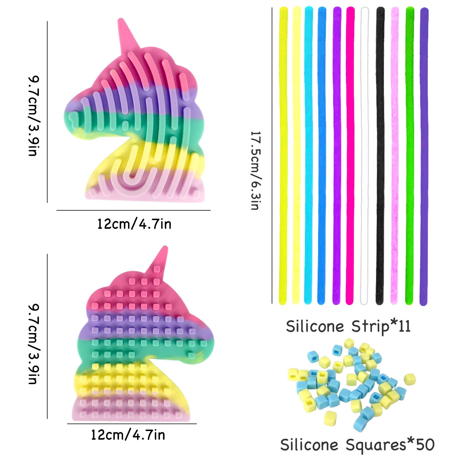 Ludihive Sensory Activity Board, Push Peel Sensory Board Macaron Unicorn, Fidget Toys for Autism ADHD and Stress Adults - Image 2