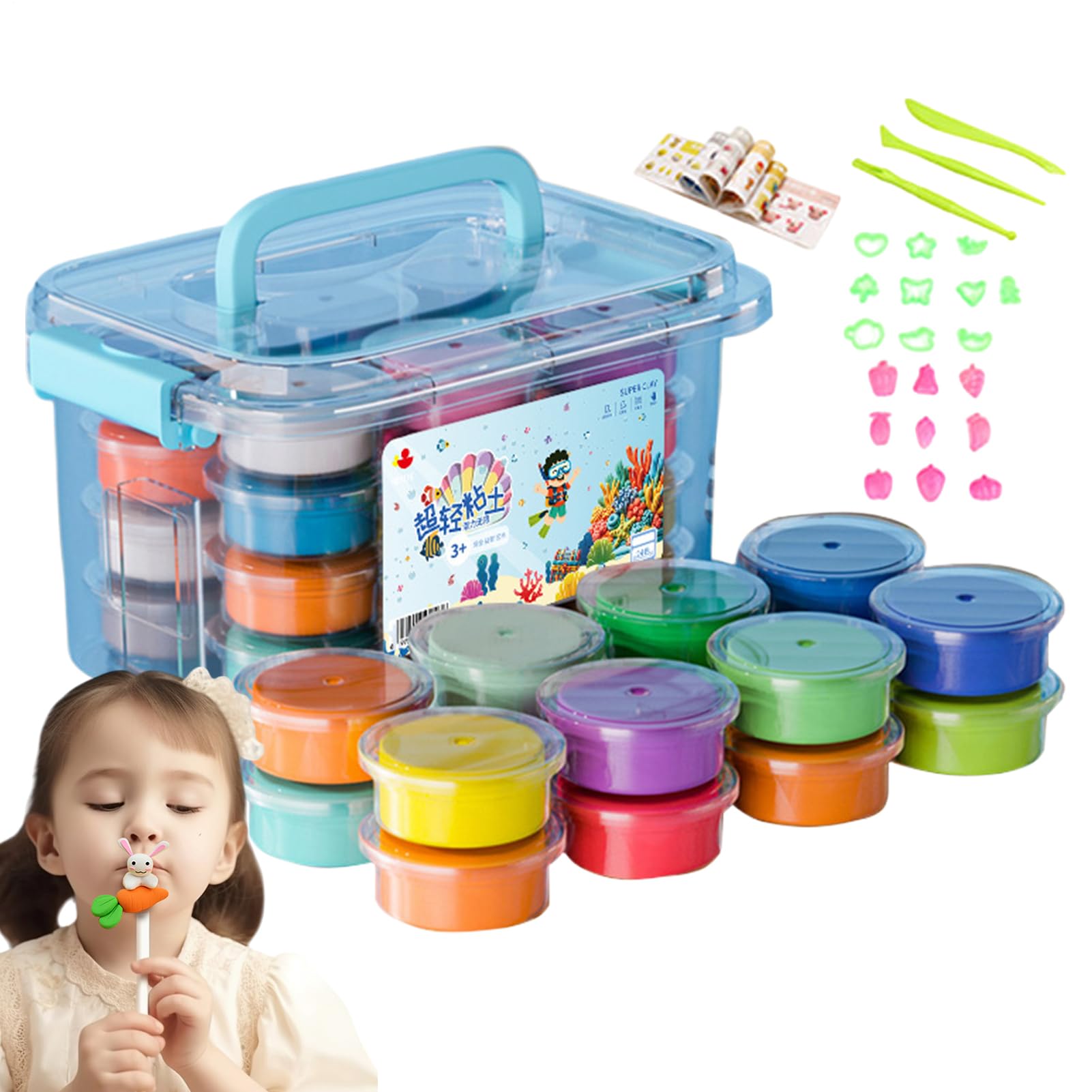 Plastilina blanda para principiantes, kit de modelado fácil que facilita tus proyectos