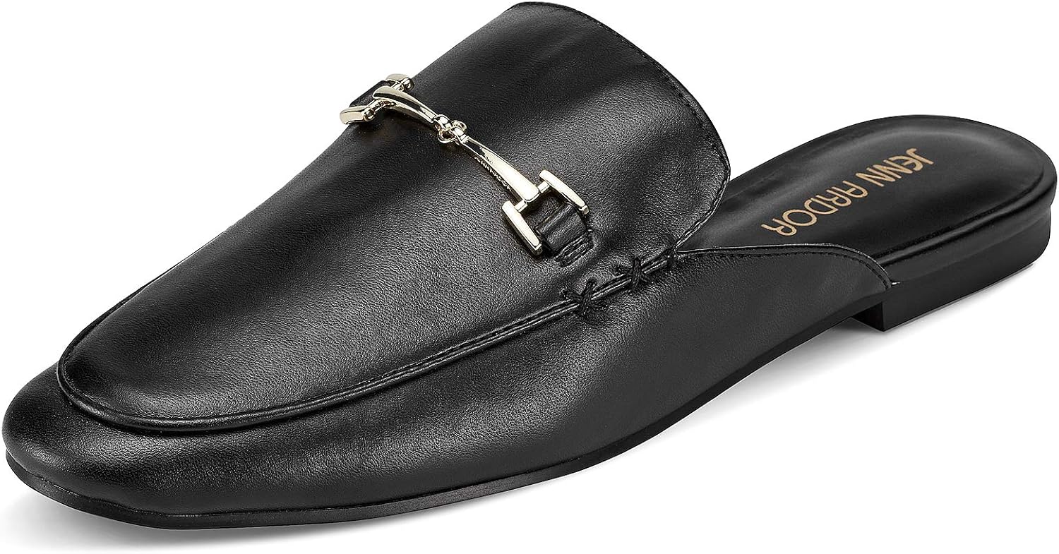 JENN ARDOR Mules for Women Flats Backless Loafers Shoes Slip On Slippers Pointed Toe Low Heel Work Slides Womens Mules Casual Shoes - Image 4