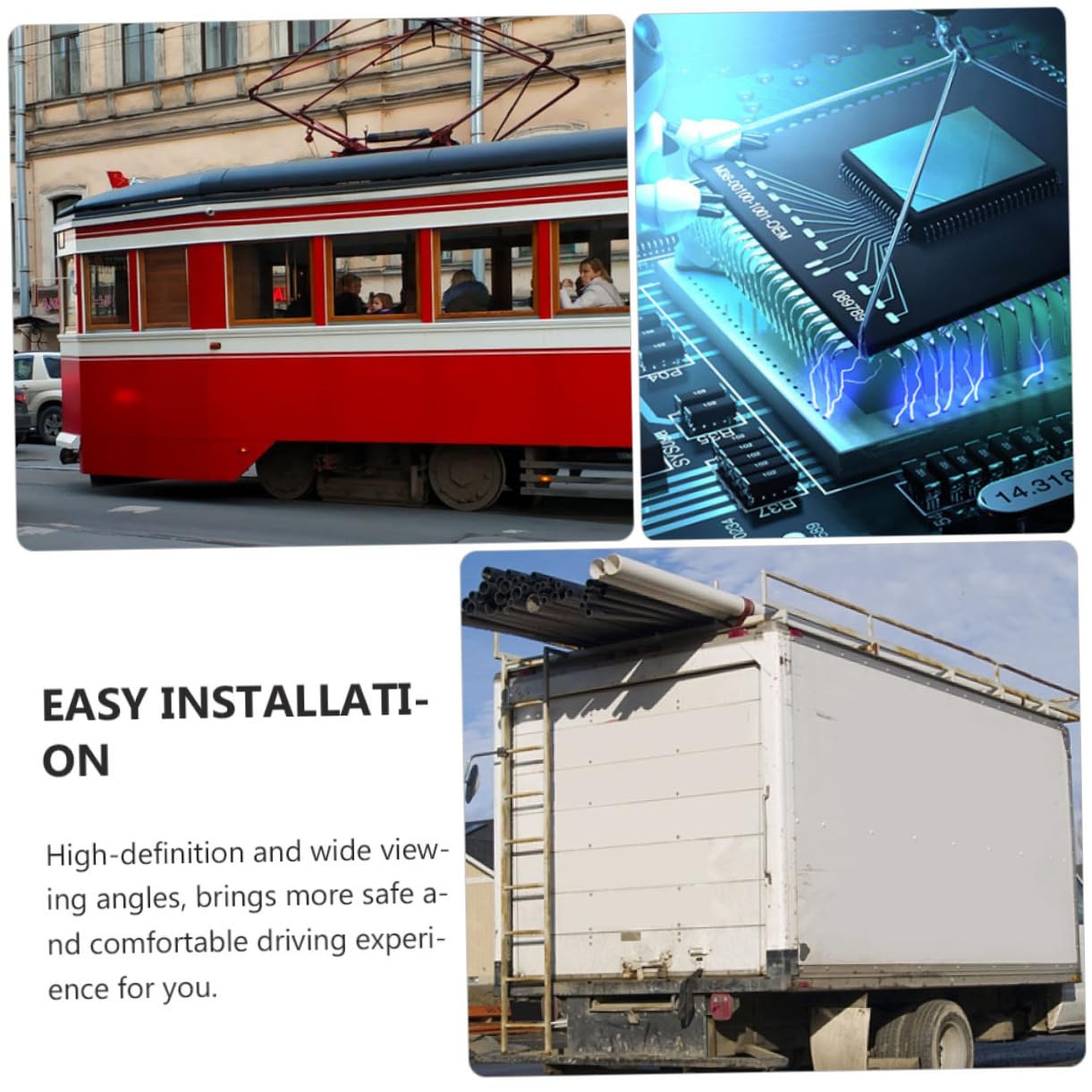 Uonlytech 1stück Rückfahrkamera Für wasserdichte Universalkamera Mit Weitwinkelansicht Für Sicheres Fahren Für LKW Und Pkw Praktisches Zubehör Für Autofahrer