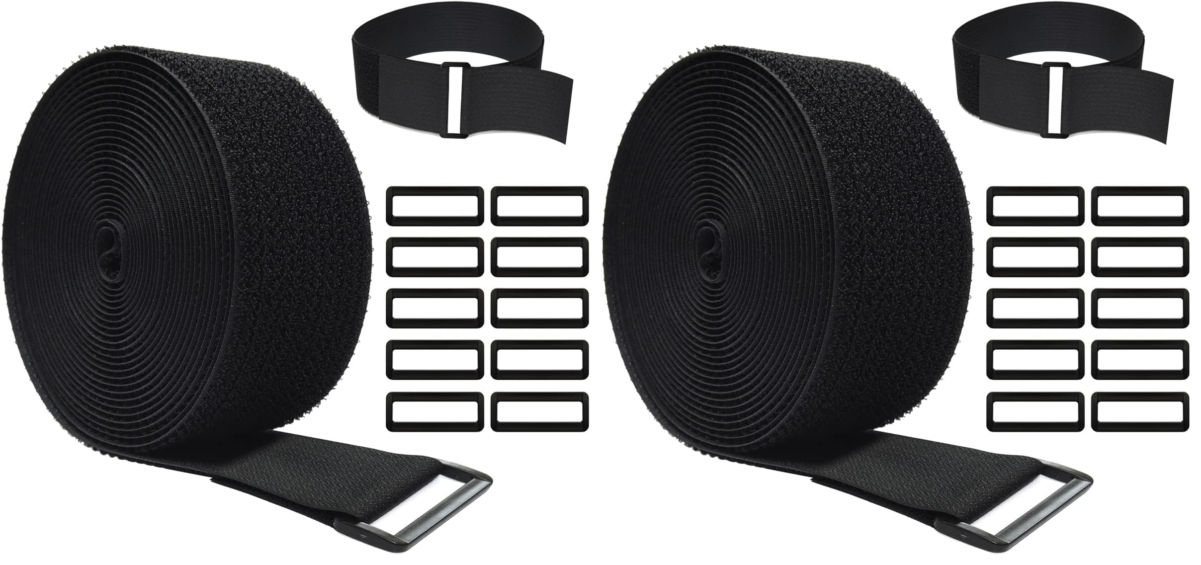 Sujetacables reutilizables para gestión de cables en escritorio y televisión