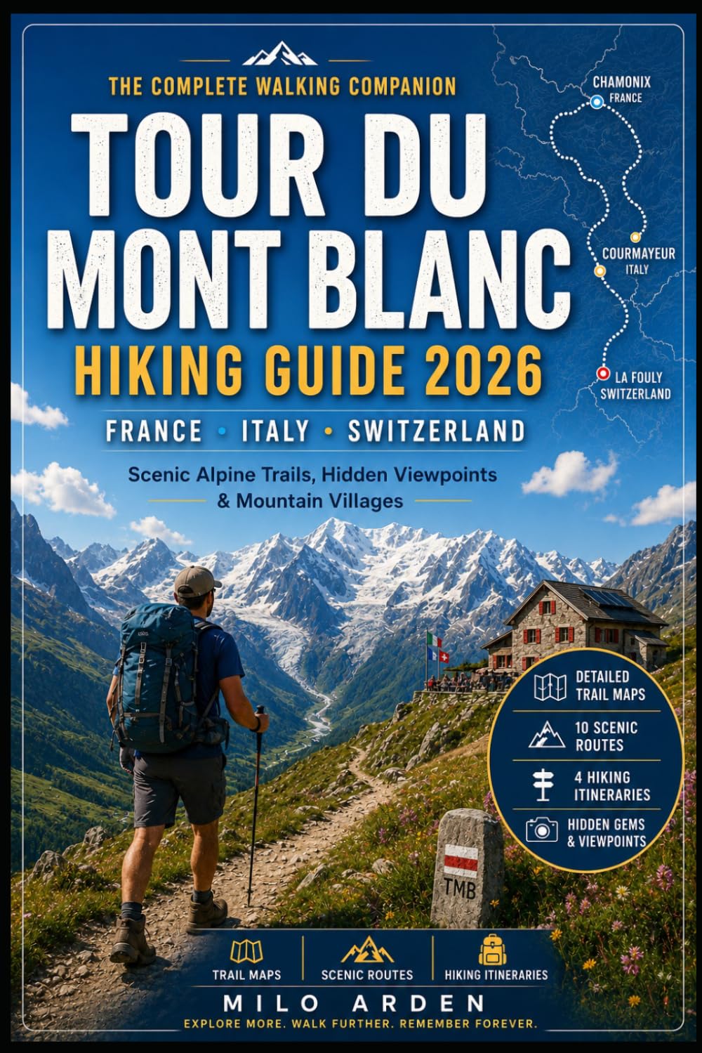 FRANCE, ITALY & SWITZERLAND TOUR DU MONT BLANC HIKING GUIDE 2026: Scenic Alpine Trails, Mountain Villages, Trekking Tips & Walking Companion for Every Hiker: 25 (THE PATHFINDER TRAILS SERIES)