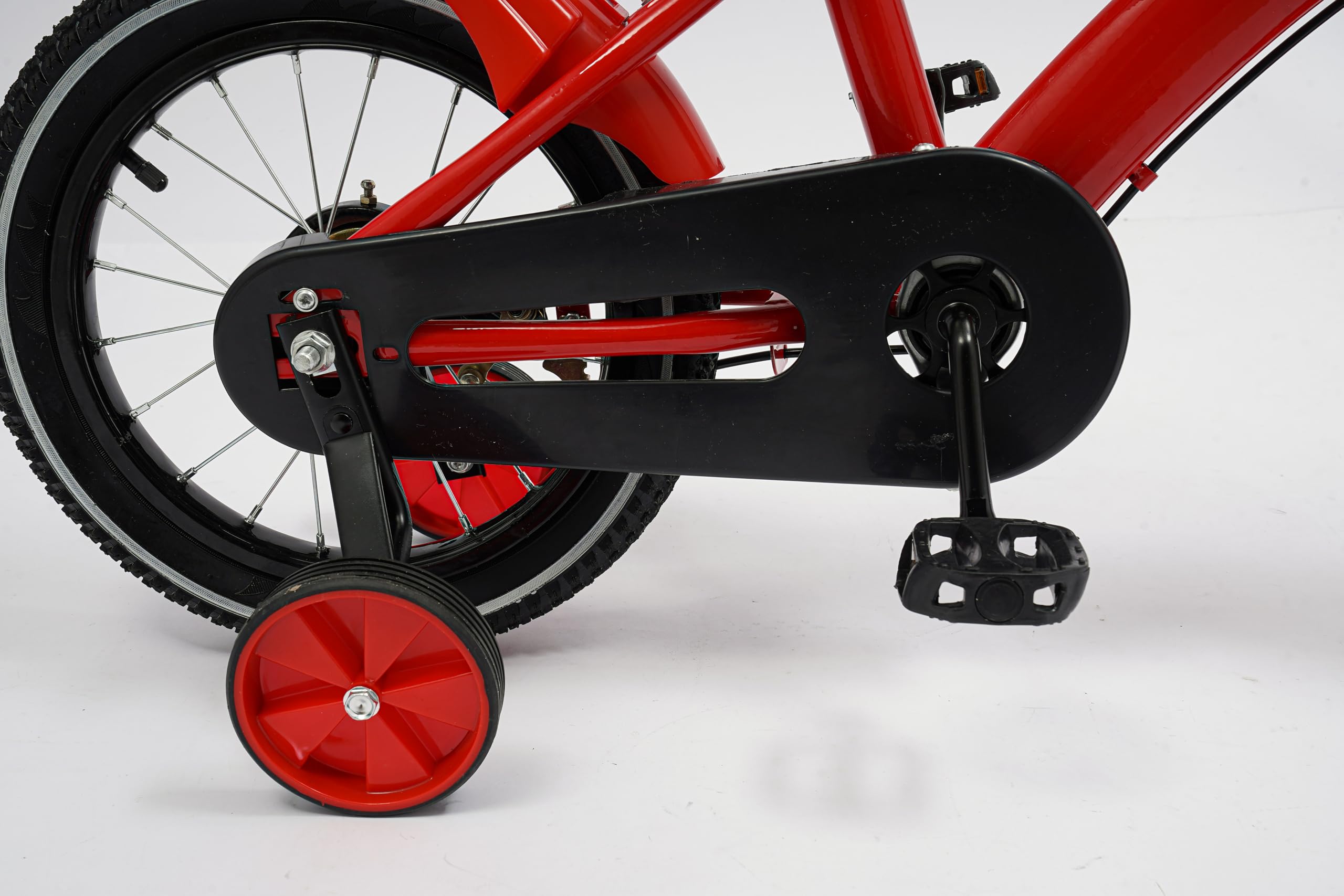 Bicicletta Per Bambini 14 Pollici Tagowao - Con Ruote Di Supporto, Regolabile In Altezza, Per Bimbi 3-6 Anni (bianco/nero)