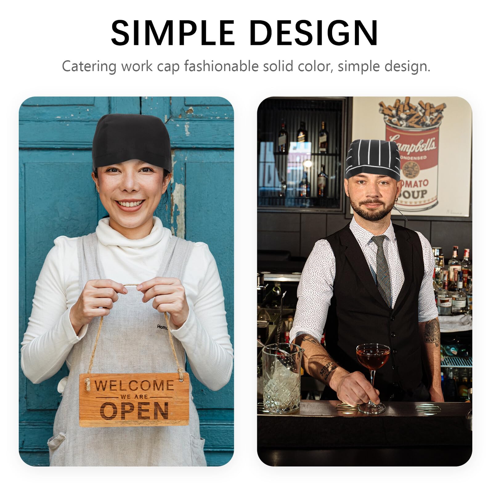 Gorros de Chef Ajustables 6 Piezas Estilo Pirata Estampado Decorativo Elásticos y Unisex para Cocina Profesional Restaurante y Protección Solar