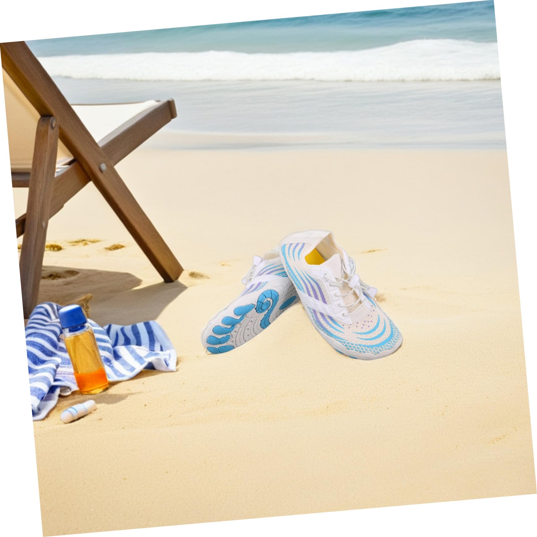 Beaupretty Zapatos de Agua Unisex Antideslizantes para Mujer y Hombre Secado Rápido Transpirables Cómodos y Flexibles para Playa Piscina Surf y Trekking Talla