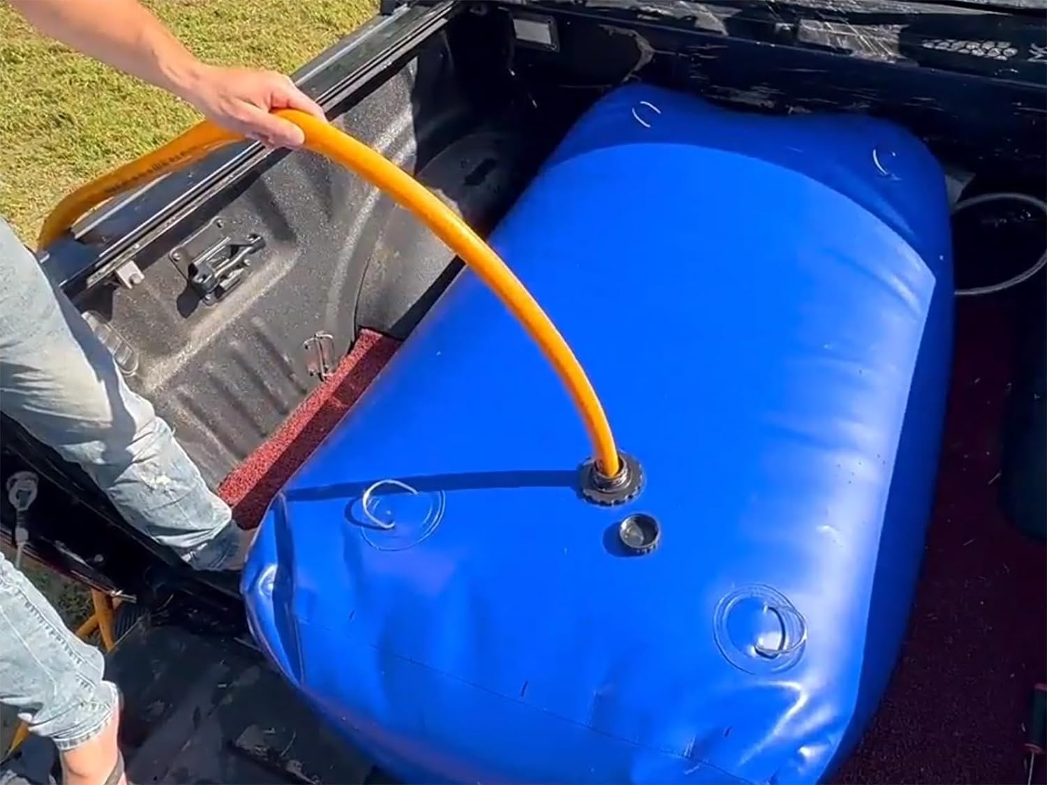 AviiSo Recipiente de Agua Plegable, El Tanque de vejiga de Agua portátil, Resistencia agrícola a la sequía y prevención de Incendios(Size:2x1x0.5 m/1000 L/263 Gallon)